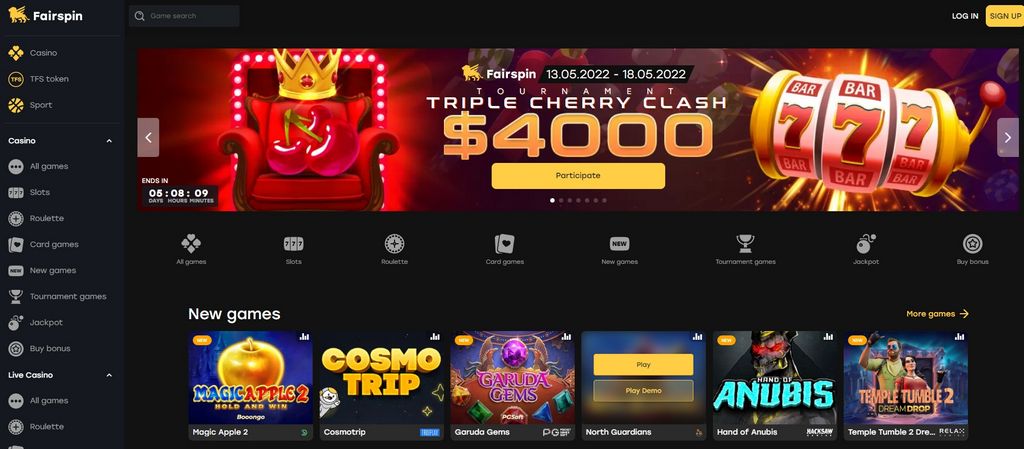 Anmeldelse og bonus for FairSpin Casino på nettkasino Anmeldelse og bonus for FairSpin Casino på nettkasino